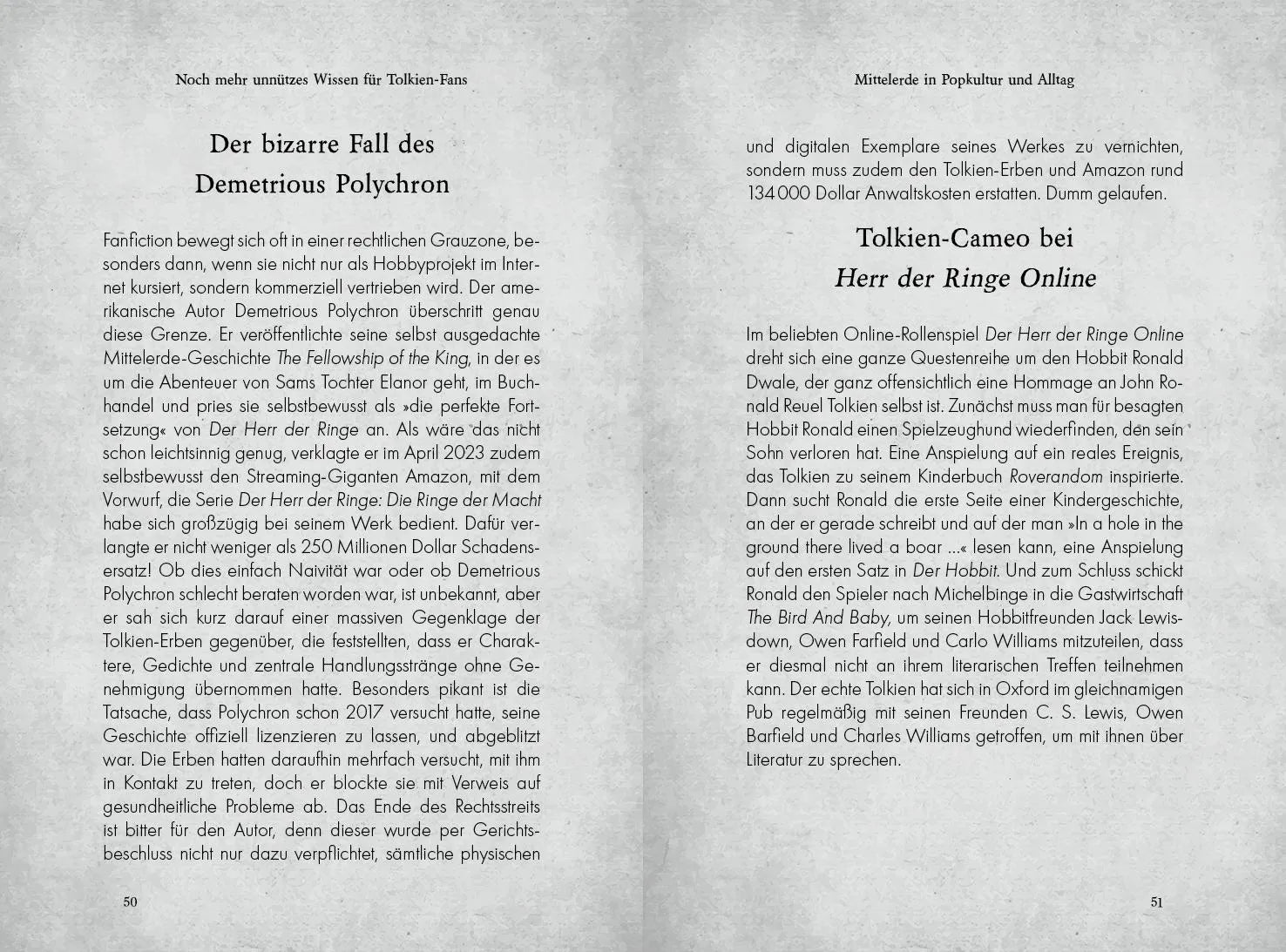 Innenansicht von 'Noch mehr unnützes Wissen für Tolkien-Fans' - Taschenbuch