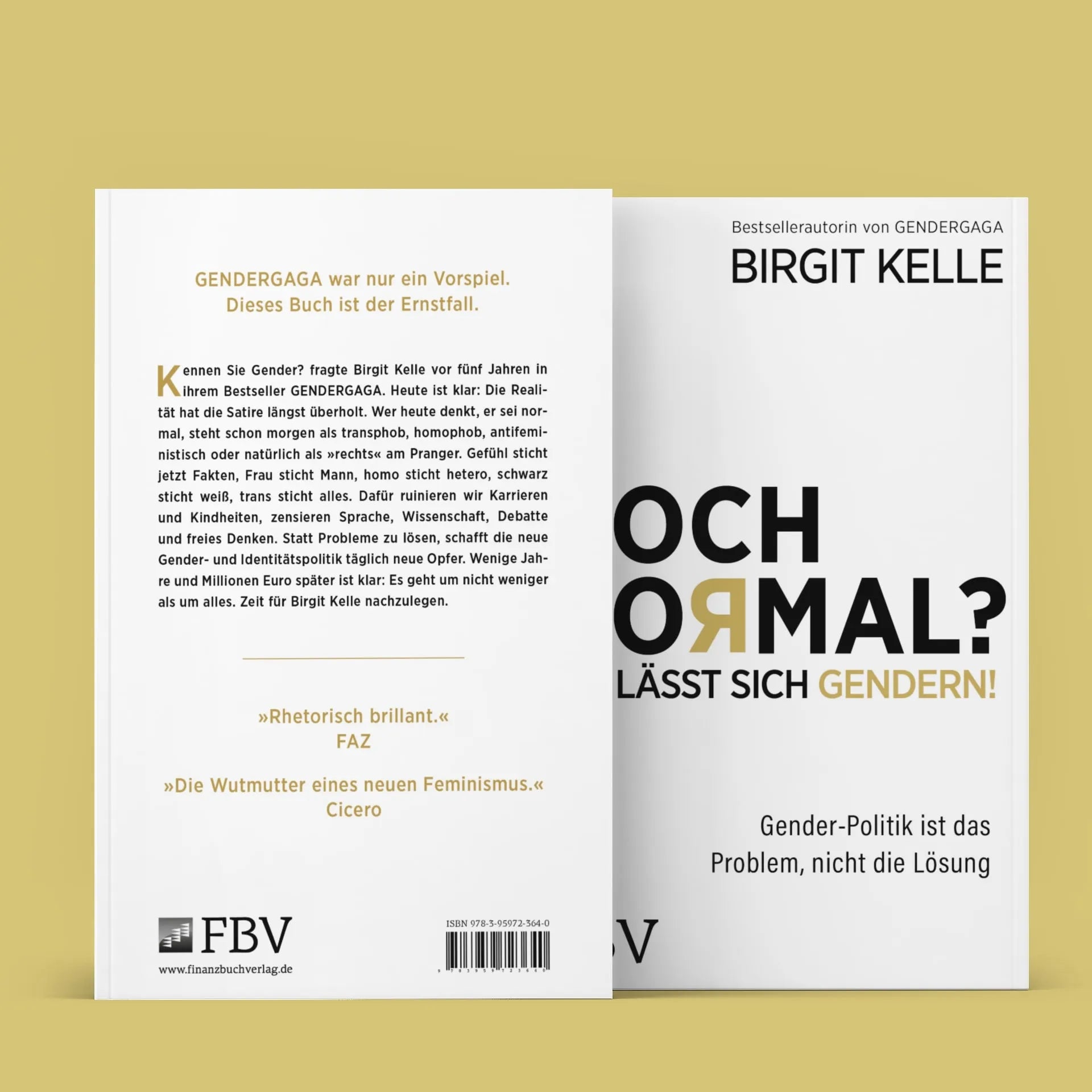 Buchrückseite von 'Noch Normal? Das lässt sich gendern!' mit Klappentext - Taschenbuch
