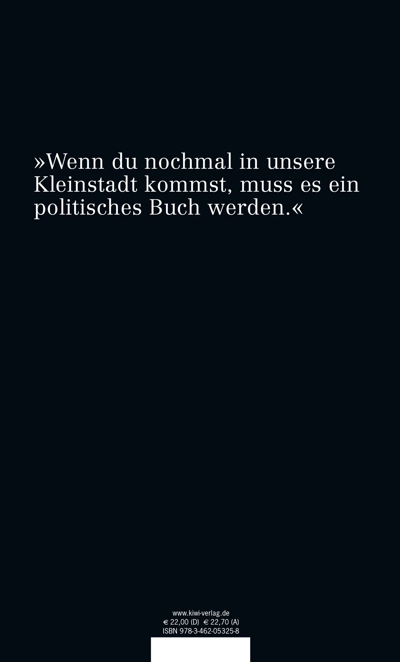 Buchrückseite von 'Nochmal Deutschboden' mit Klappentext - Gebundene Ausgabe