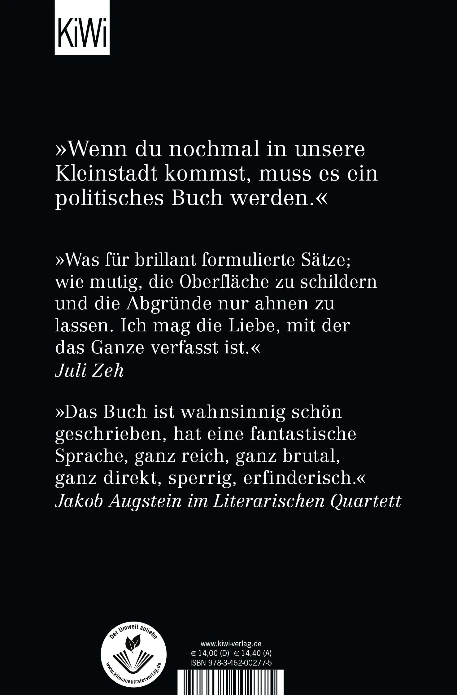 Buchrückseite von 'Nochmal Deutschboden' mit Klappentext - Taschenbuch