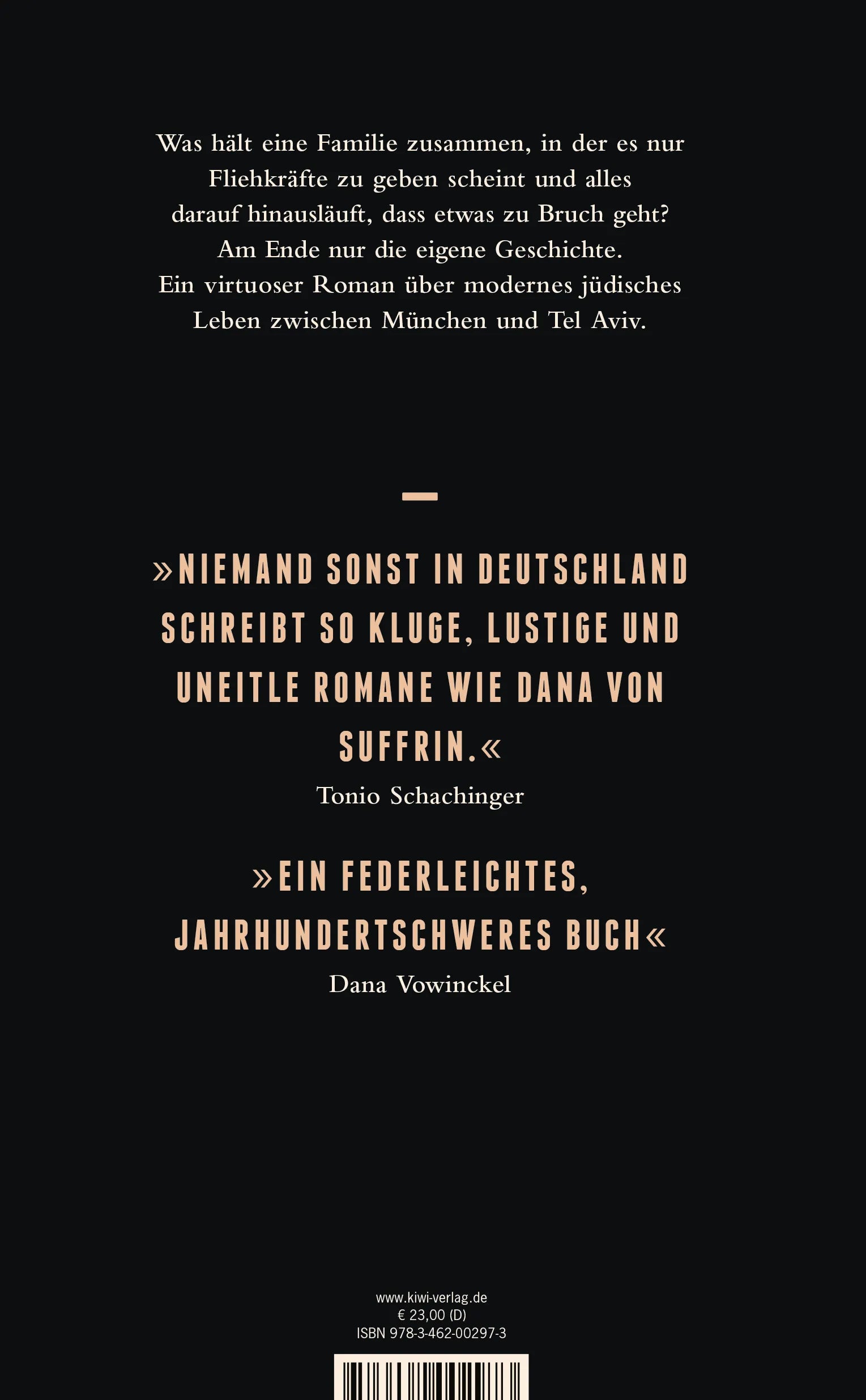 Buchrückseite von 'Nochmal von vorne' mit Klappentext - Gebundene Ausgabe