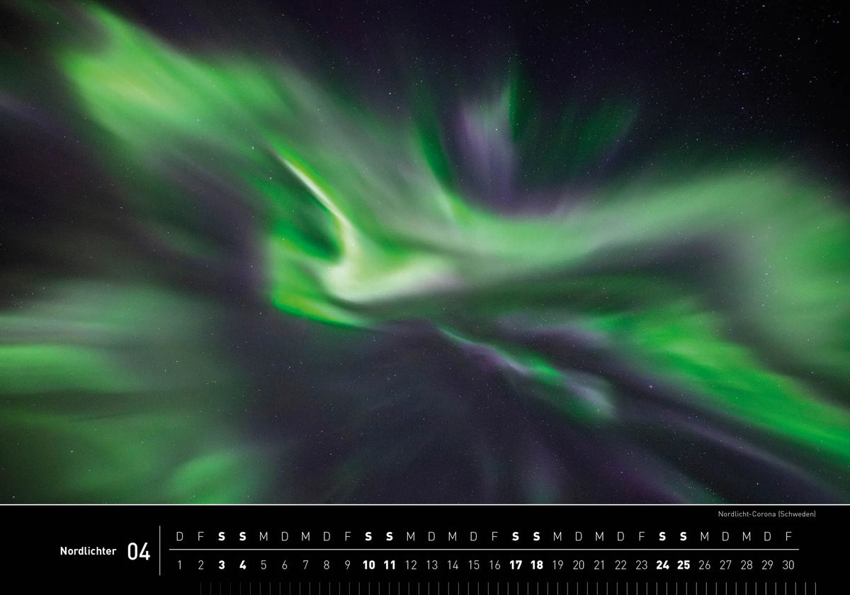 Nordlichter Premiumkalender 2027 – Ansicht
