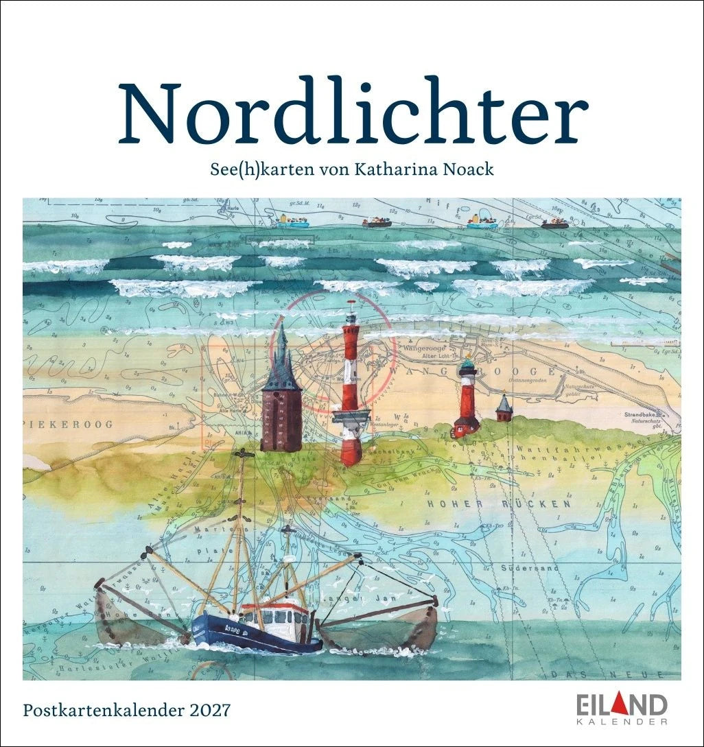 Postkartenkalender: Nordlichter - See(h)karten Postkartenkalender 2027