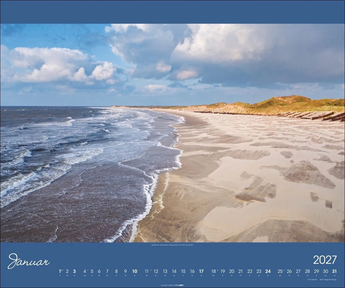 Nordsee Kalender 2027 – Ansicht
