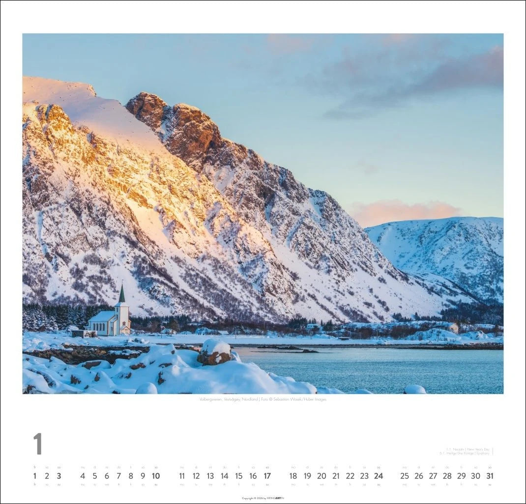 Norwegen Kalender 2027 - Im Land der Mitternachtssonne – Ansicht