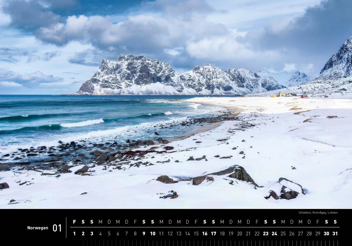 Norwegen Premiumkalender 2027 – Ansicht