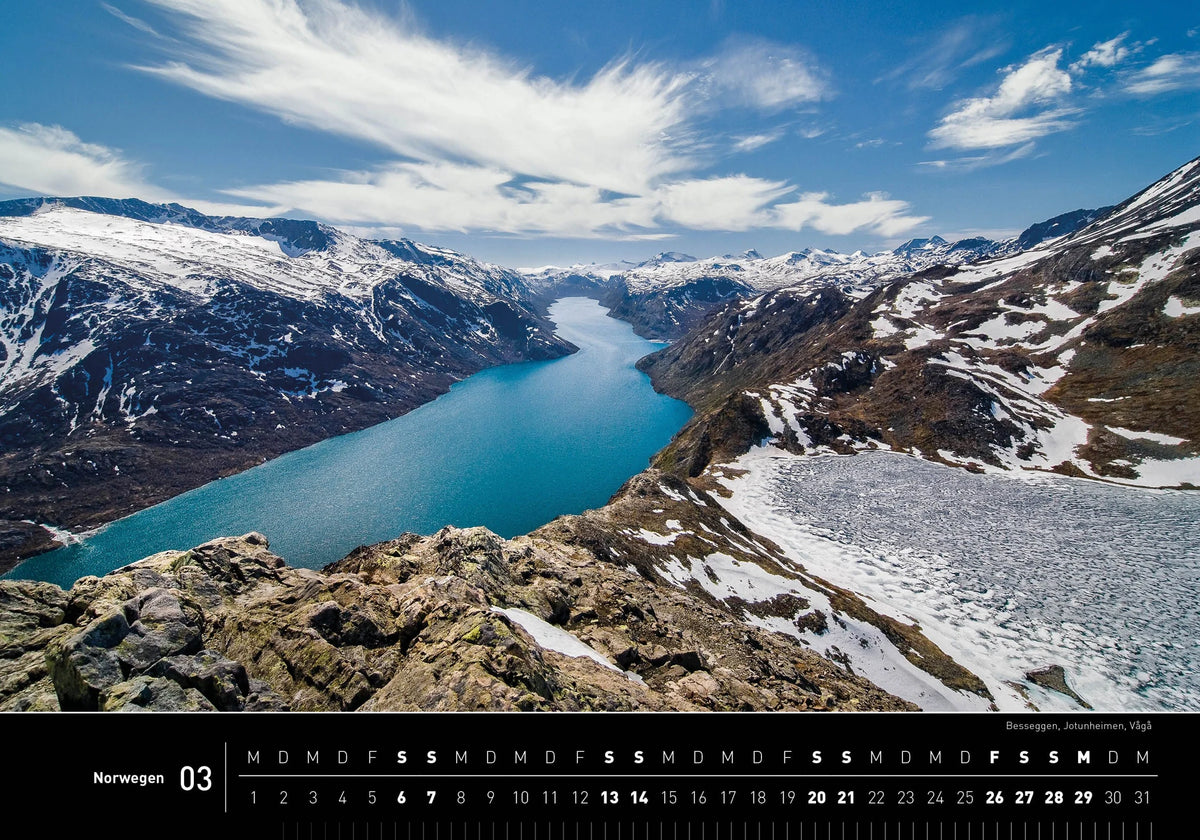 Norwegen Premiumkalender 2027 – Ansicht