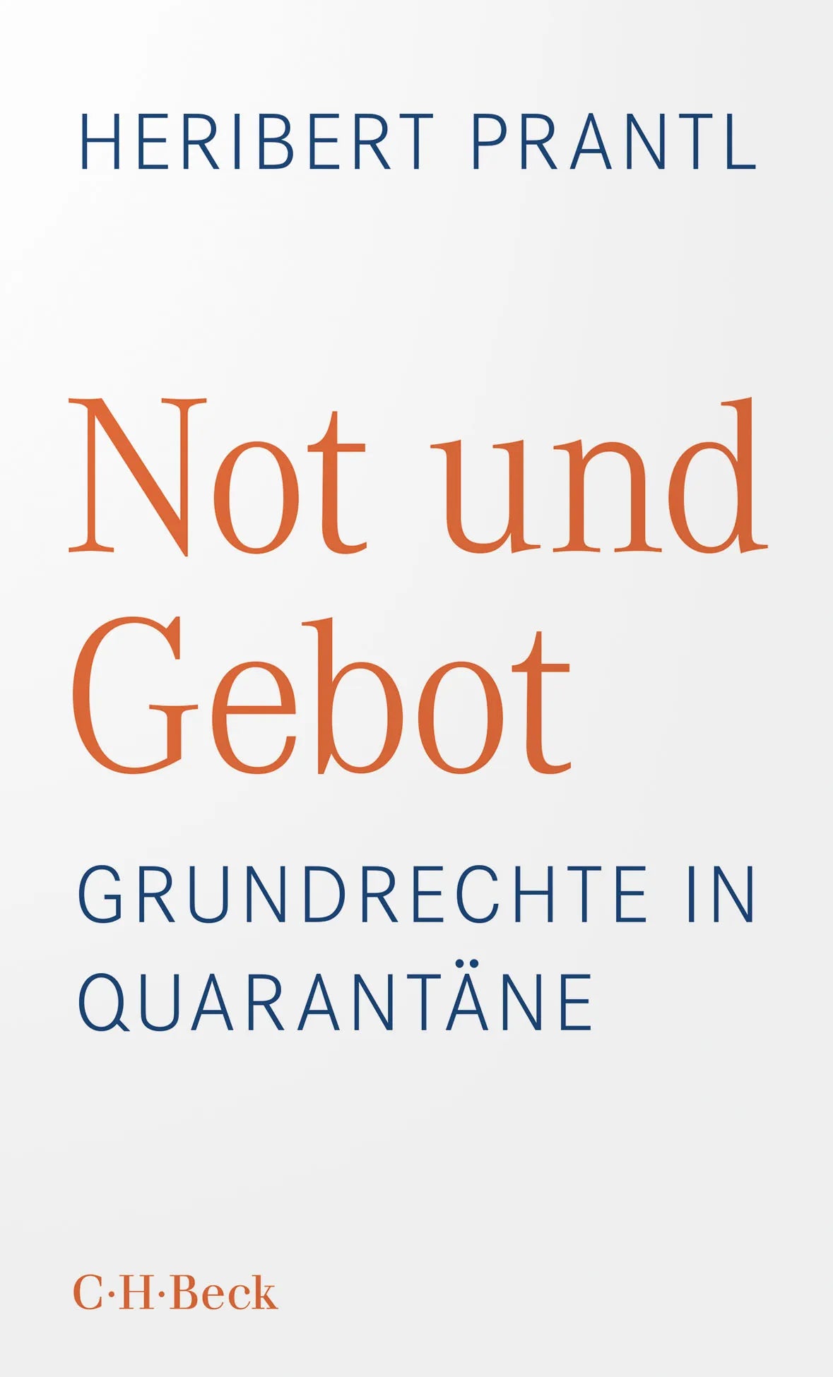 Buchcover von 'Not und Gebot' - Taschenbuch von Heribert Prantl