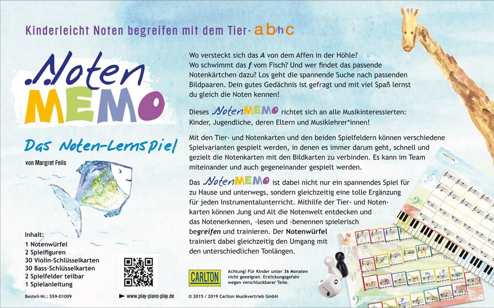 Noten Memo – Ansicht