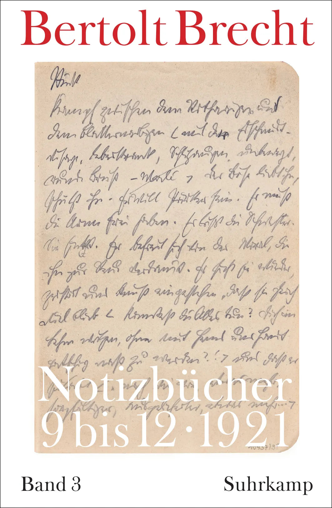 Buchcover von 'Notizbücher' - Taschenbuch von Bertolt Brecht