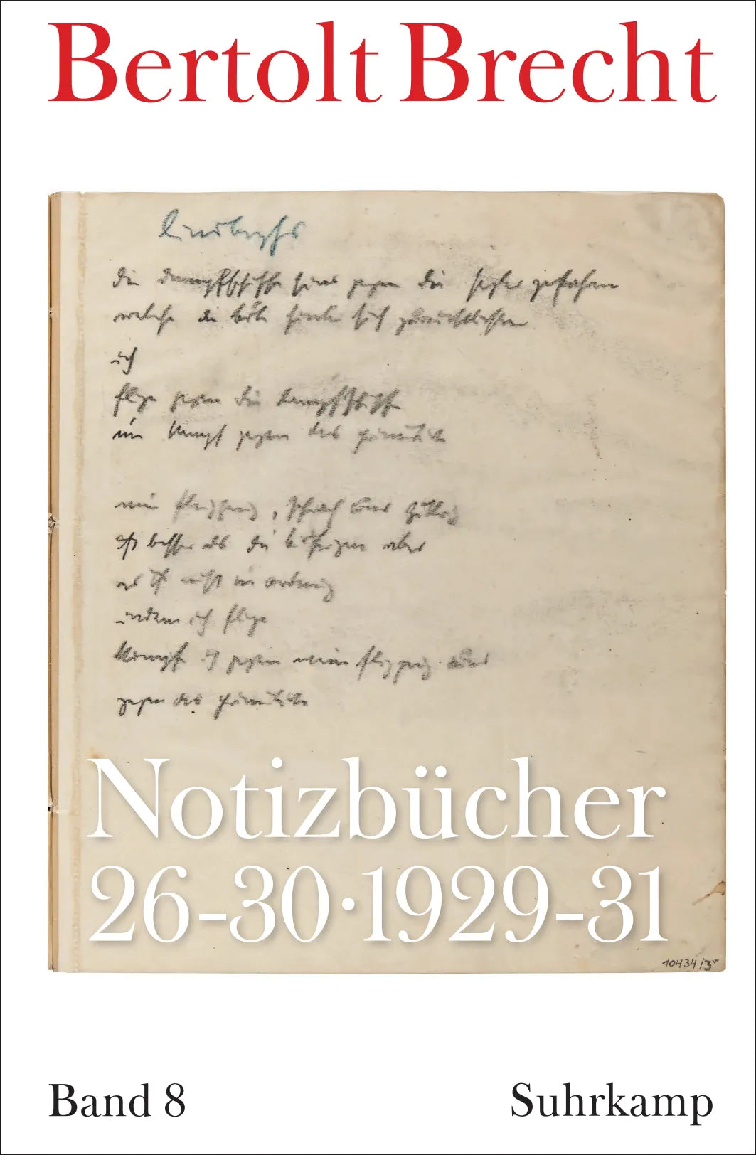 Cover: Notizbücher (Taschenbuch) von Bertolt Brecht