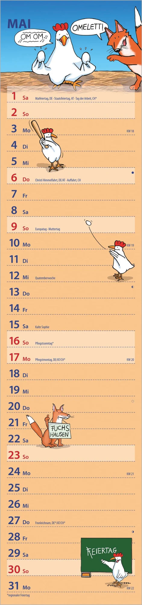 Notizkalender HUMOR 2027 – Ansicht