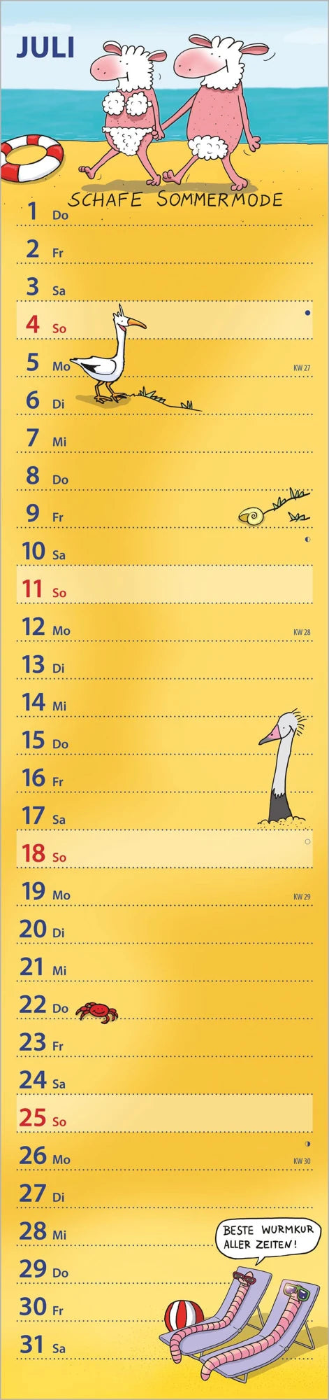 Notizkalender HUMOR 2027 – Ansicht