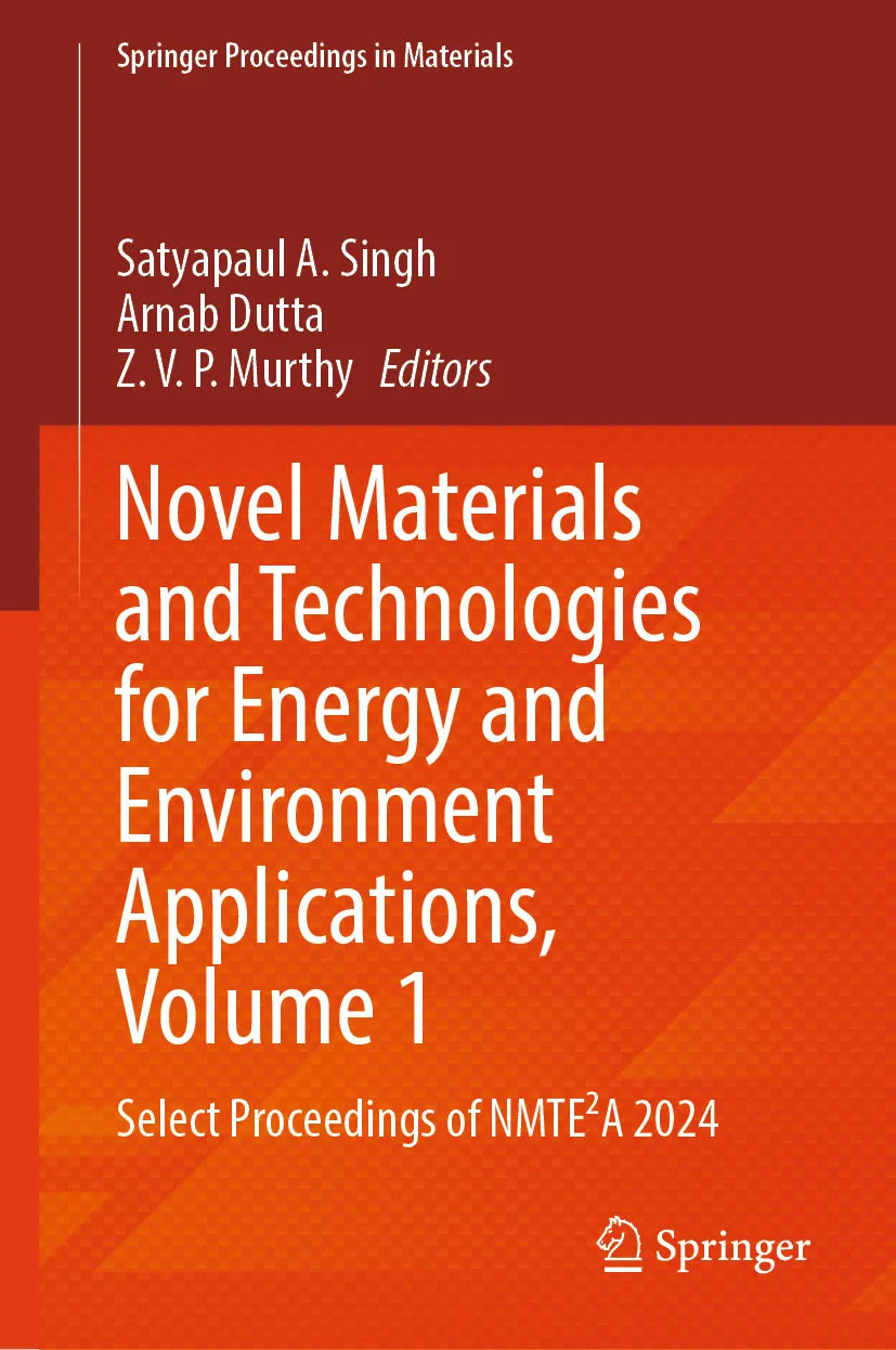 Cover: Novel Materials and Technologies for Energy and Environment Applications, Volume 1 (E-Book)