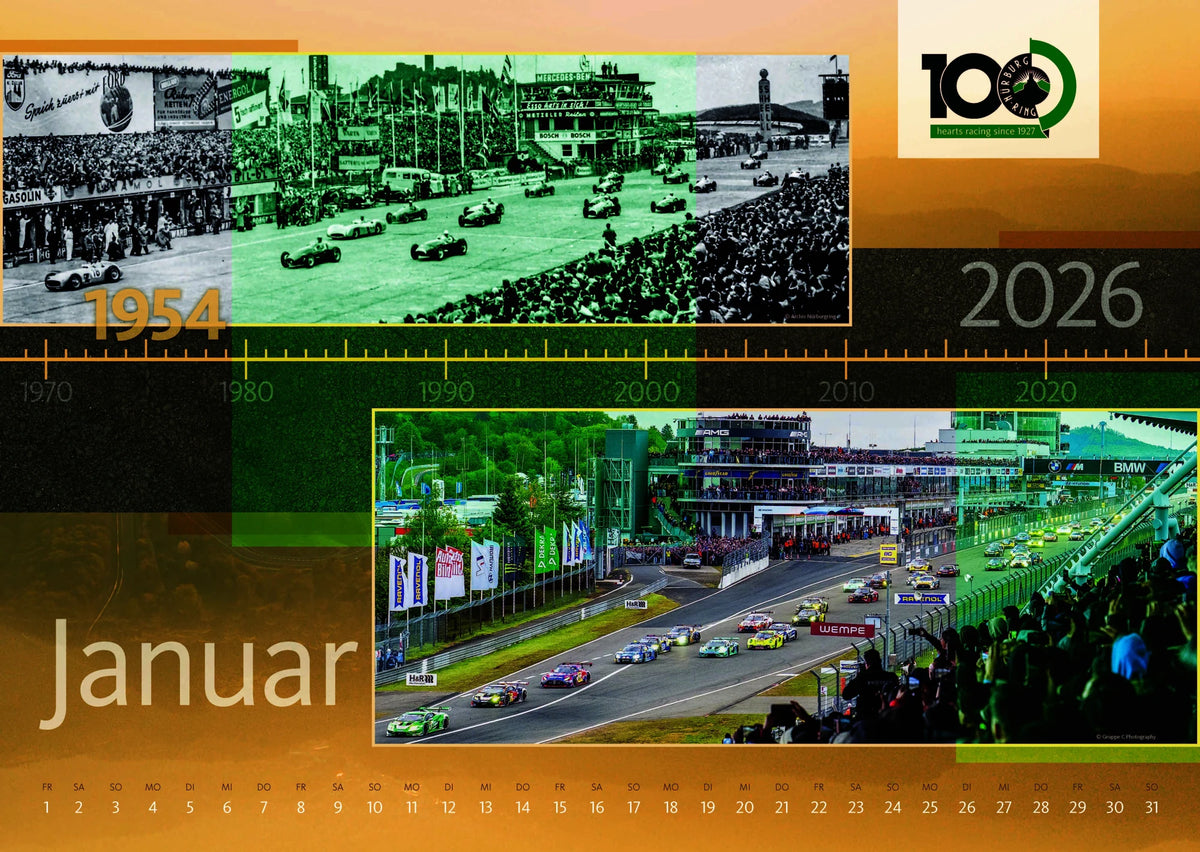 Nürburgring Kalender 2027 – Ansicht