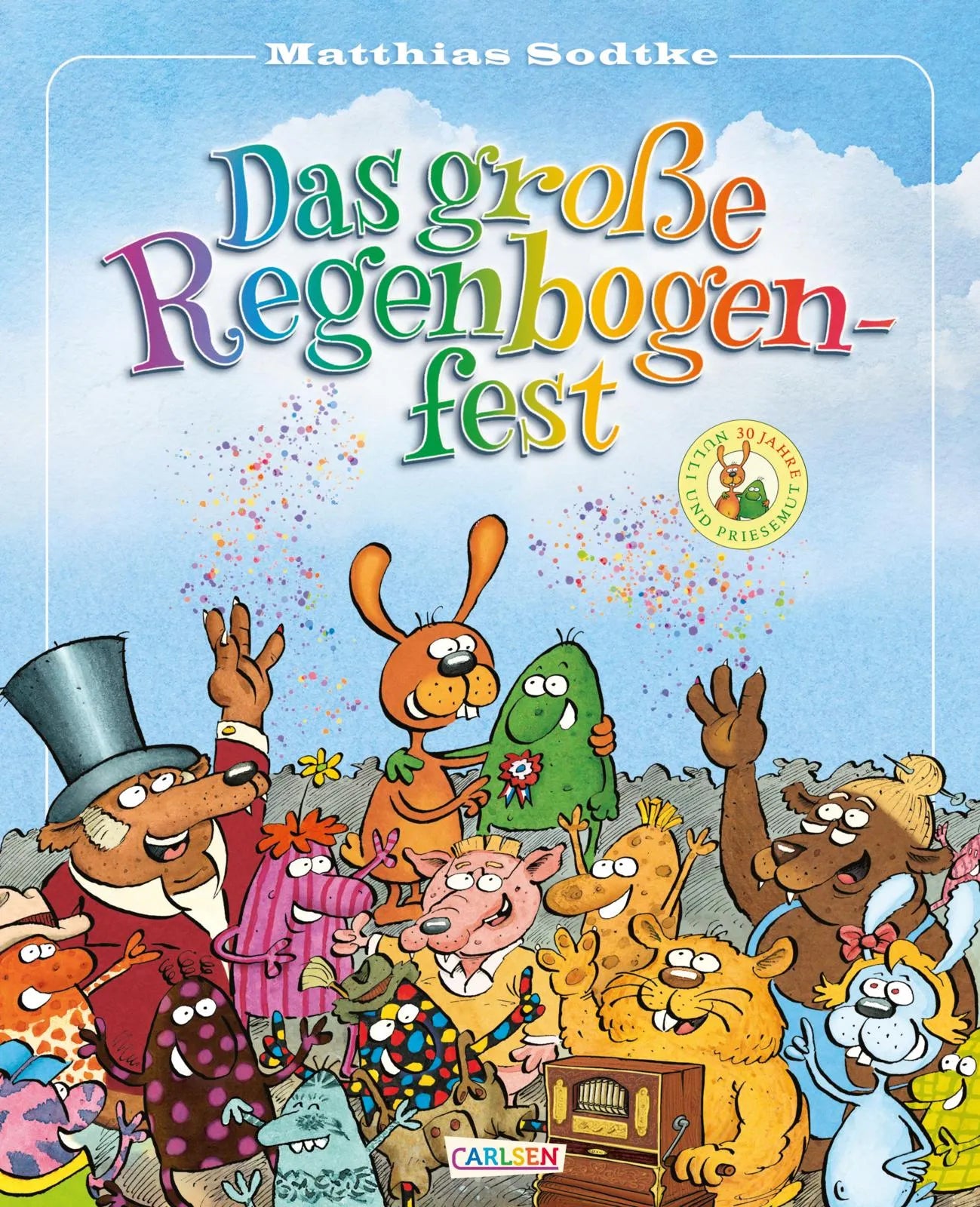 Buchcover von 'Nulli & Priesemut: Das große Regenbogenfest' - Gebundene Ausgabe von Matthias Sodtke