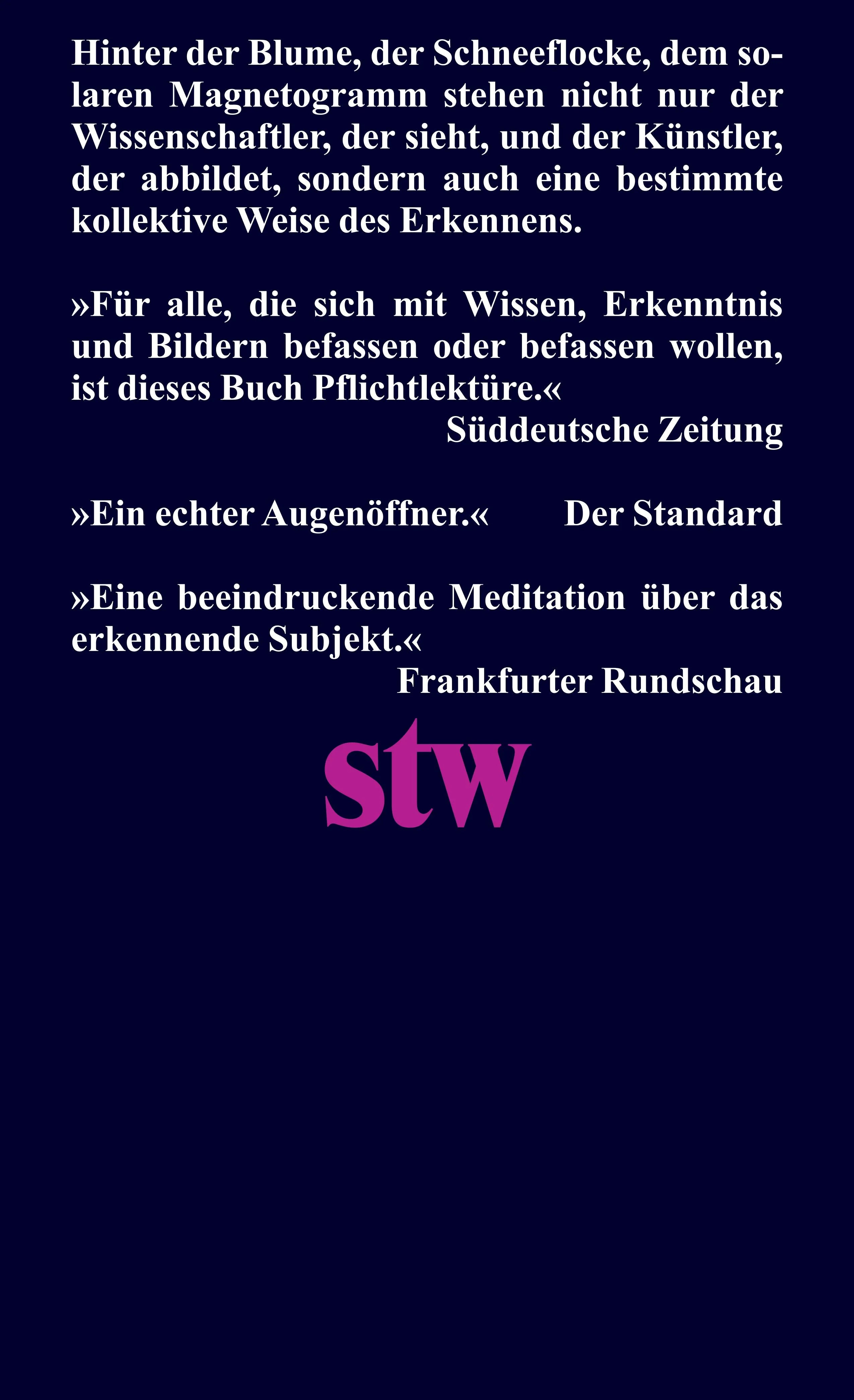Buchrückseite von 'Objektivität' mit Klappentext - Taschenbuch