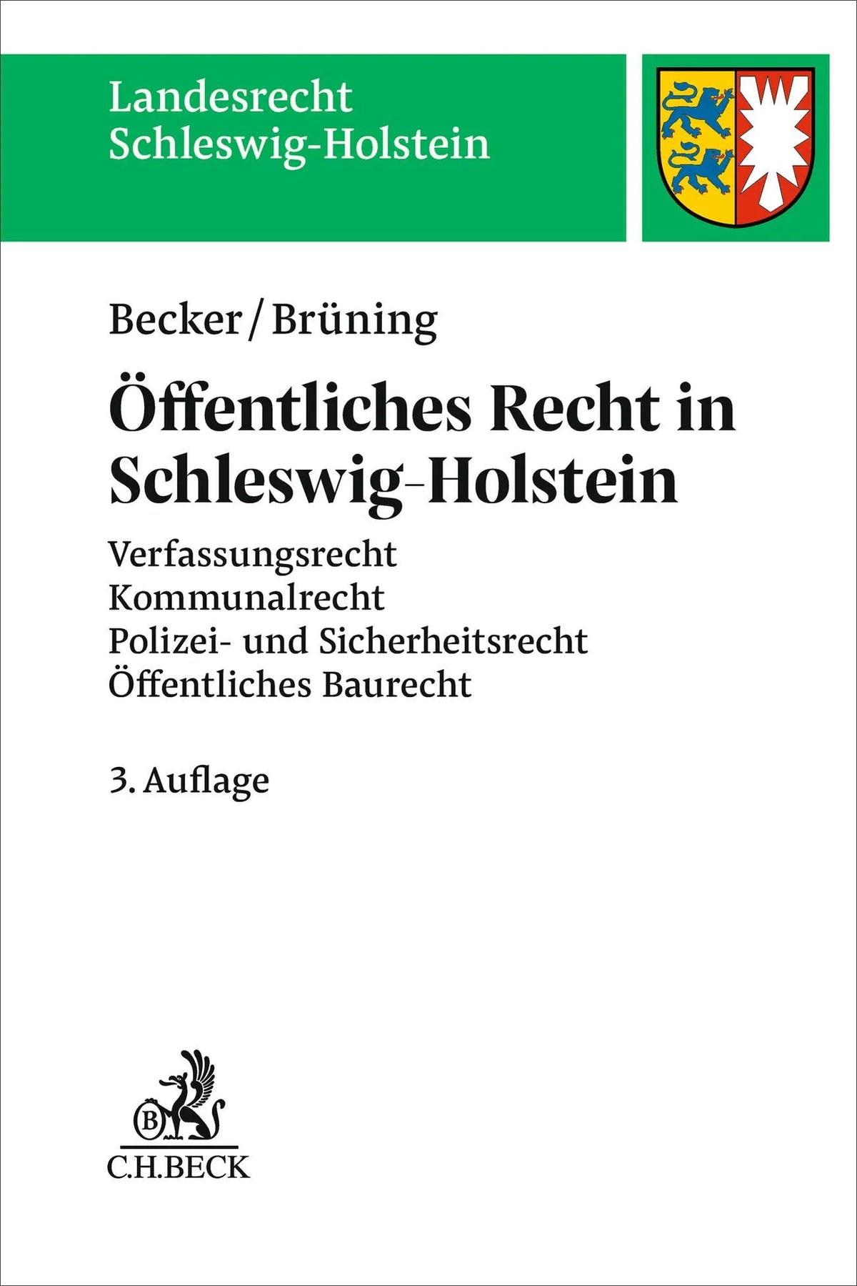 Cover: Öffentliches Recht in Schleswig-Holstein (Taschenbuch) von Florian Becker