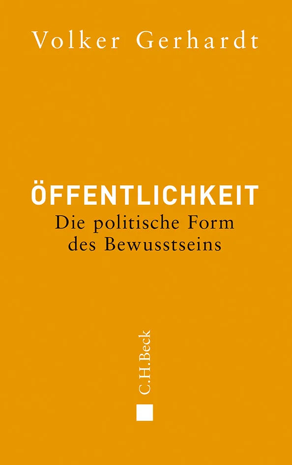 Buchcover von 'Öffentlichkeit' - Gebundene Ausgabe von Volker Gerhardt