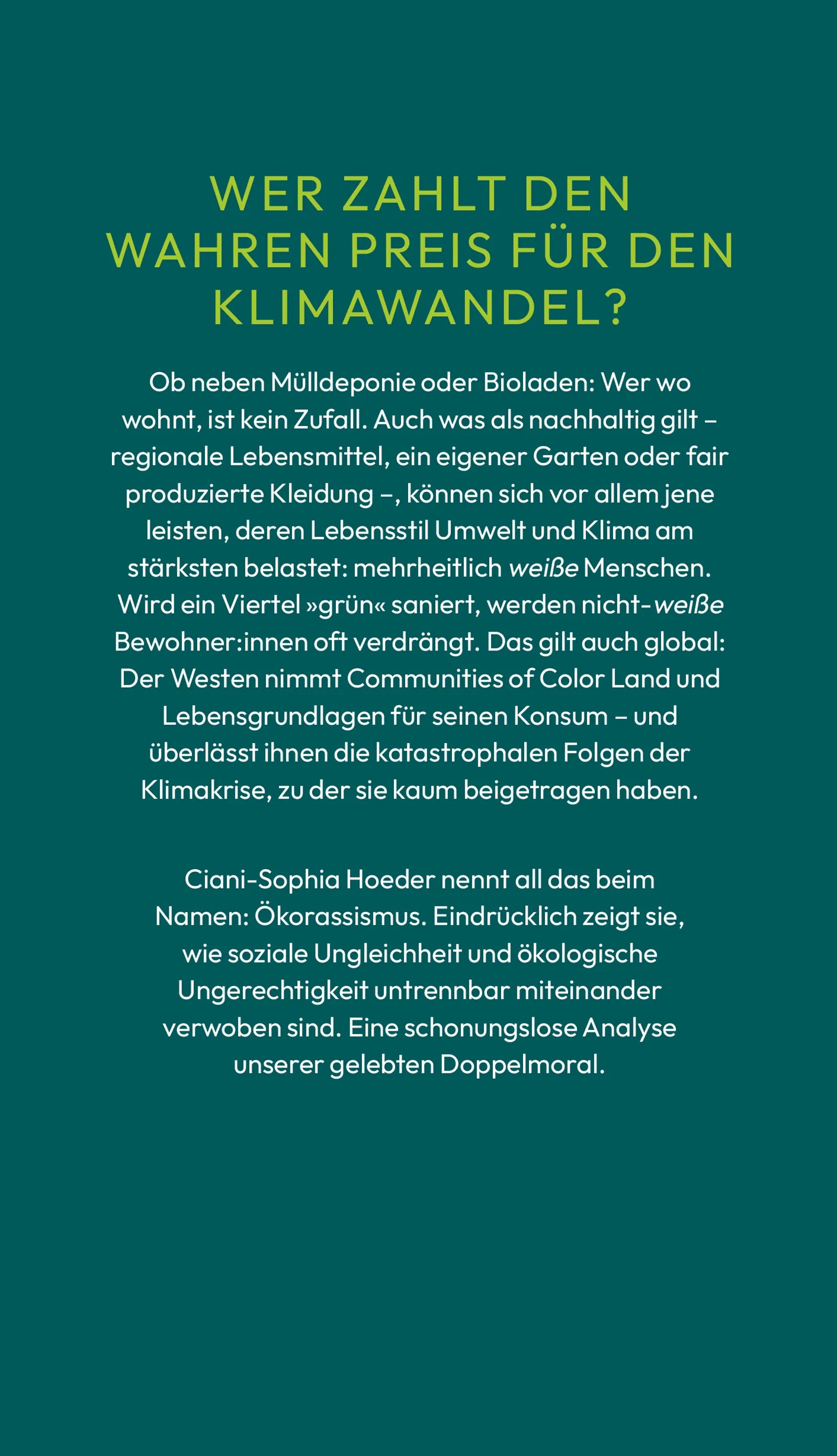 Abbildung von 'Ökorassismus'