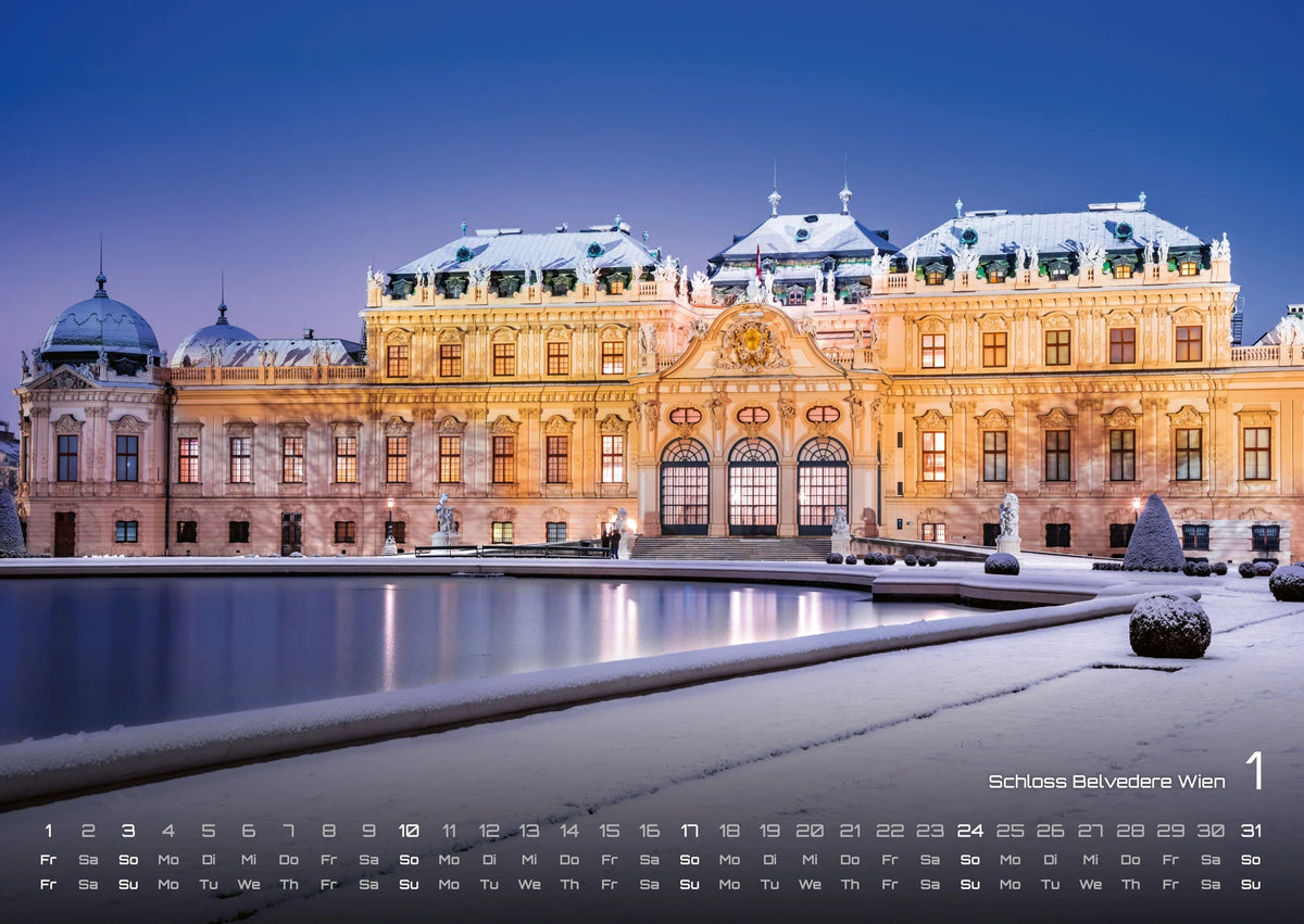 Österreich - 2027 - Kalender DIN A2 – Ansicht