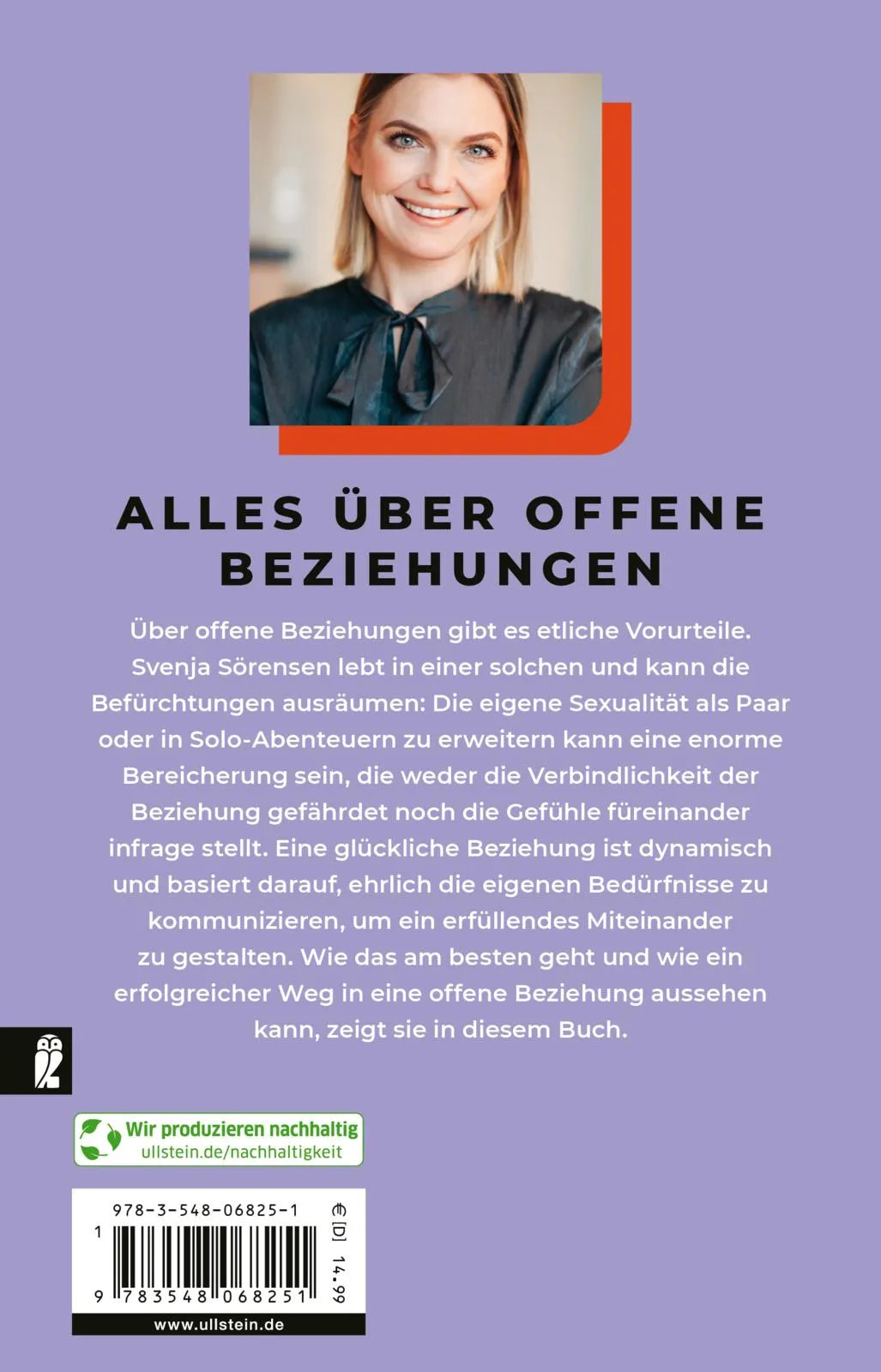 Buchrückseite von 'Offen lieben' mit Klappentext - Taschenbuch