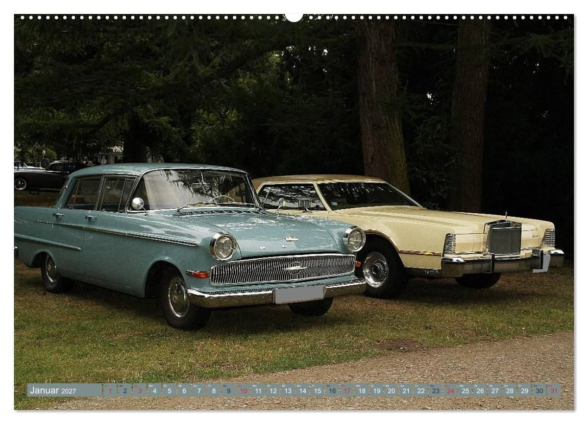 Oldtimer vergangenger Jahrzehnte (Wandkalender 2027 DIN A2 quer), CALVENDO Monatskalender – Ansicht