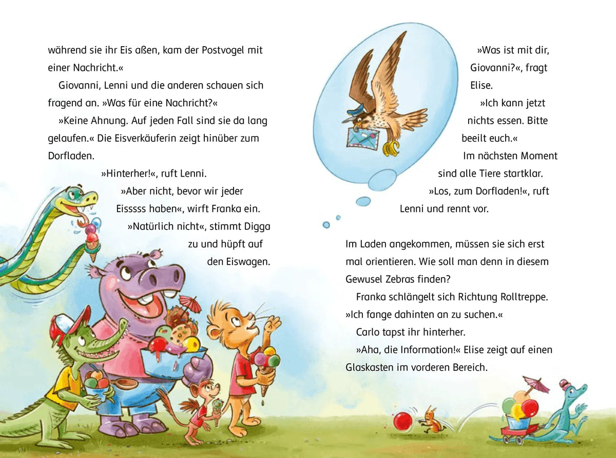 Detailansicht: Olympiade der Tiere – Gut gekickt, Löwe! (Hardcover)