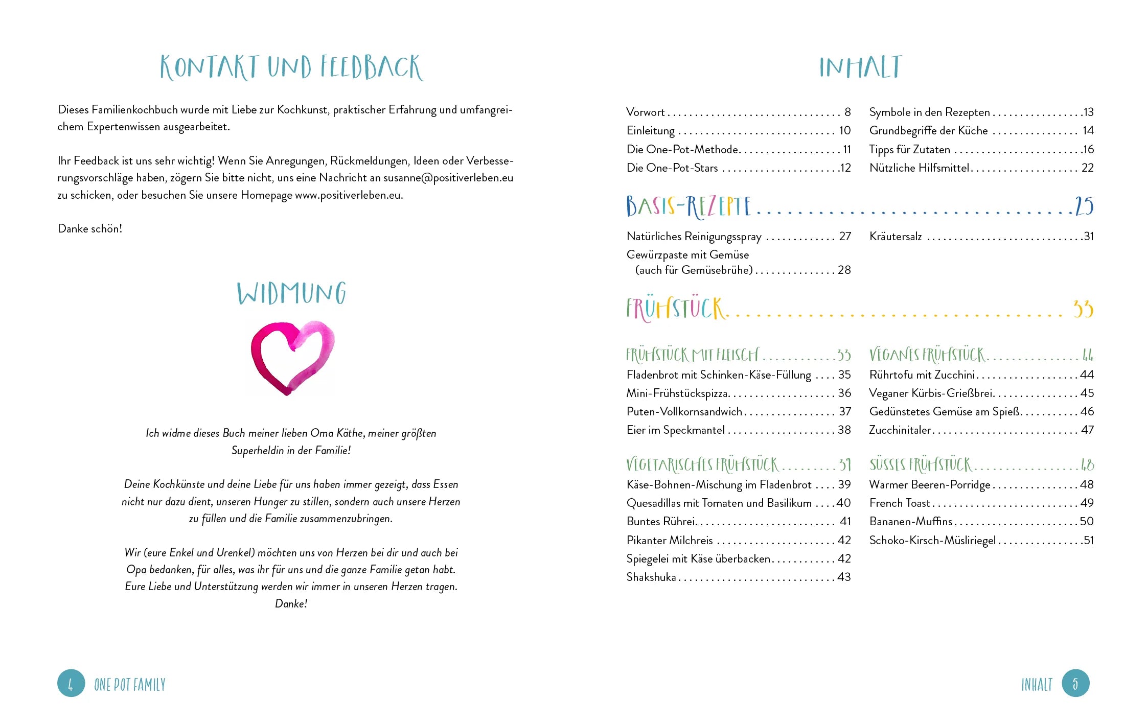 Innenansicht von 'One Pot Family' - Taschenbuch