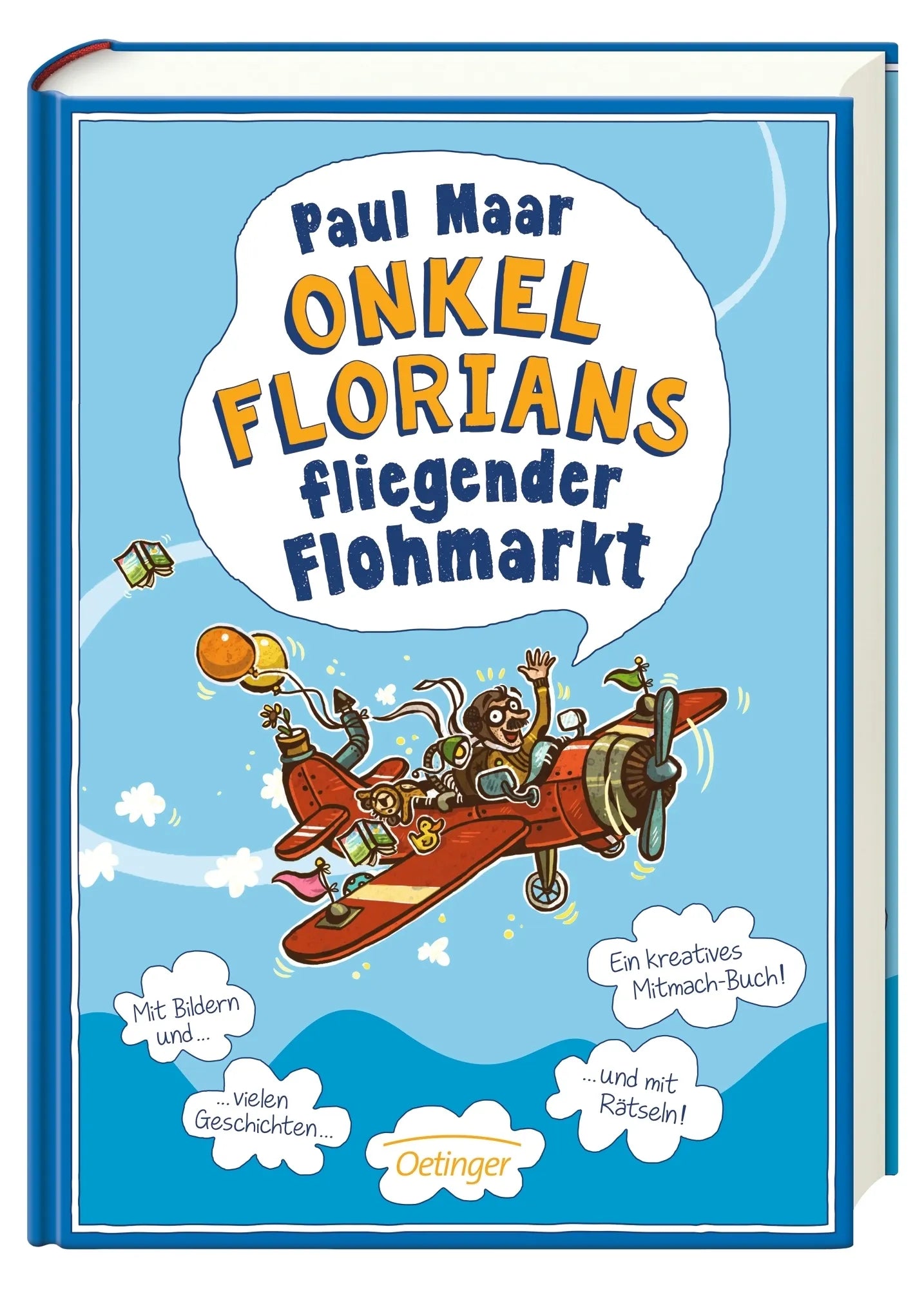 Produktansicht: Onkel Florians fliegender Flohmarkt. Neu illustriert von Nina Dulleck (Gebundene Ausgabe)