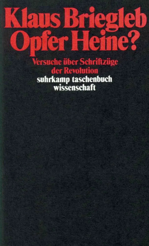 Buchcover von 'Opfer Heine?' - Taschenbuch von Klaus Briegleb