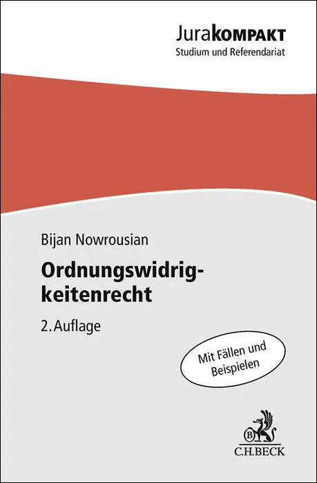 Buchcover von 'Ordnungswidrigkeitenrecht' - Taschenbuch von Bijan Nowrousian