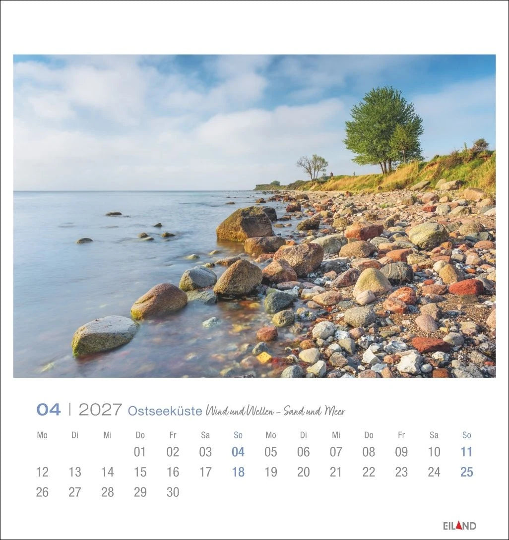 Ostseeküste Postkartenkalender 2027 - Wind und Wellen - Sand und Meer – Ansicht