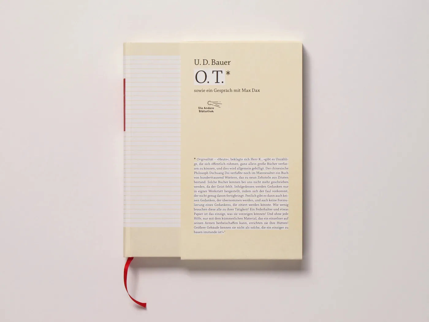 Innenansicht von 'O.T.' - Gebundene Ausgabe