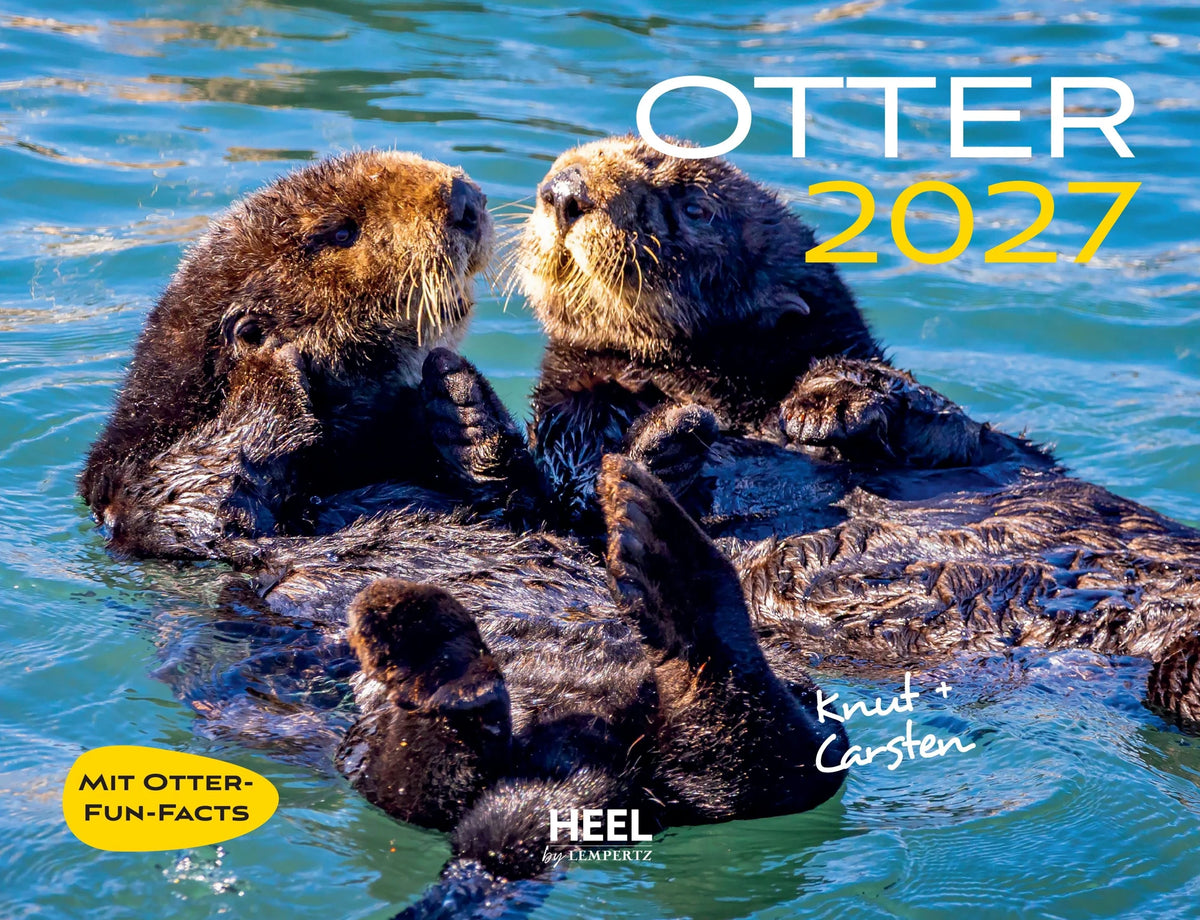 Wandkalender: Otter Kalender 2027 Wandkalender Eintragkalender