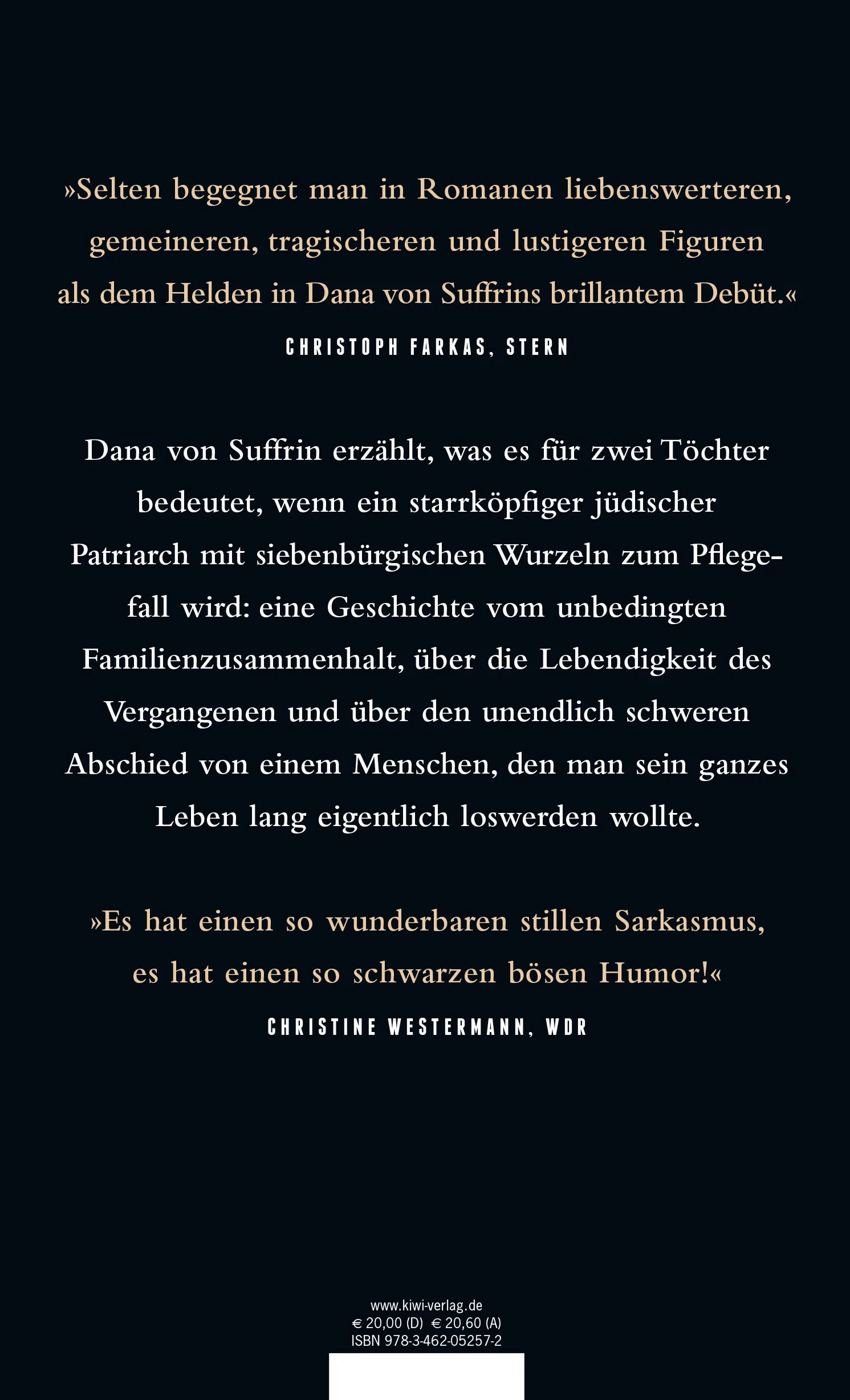 Buchrückseite von 'Otto' mit Klappentext - Gebundene Ausgabe