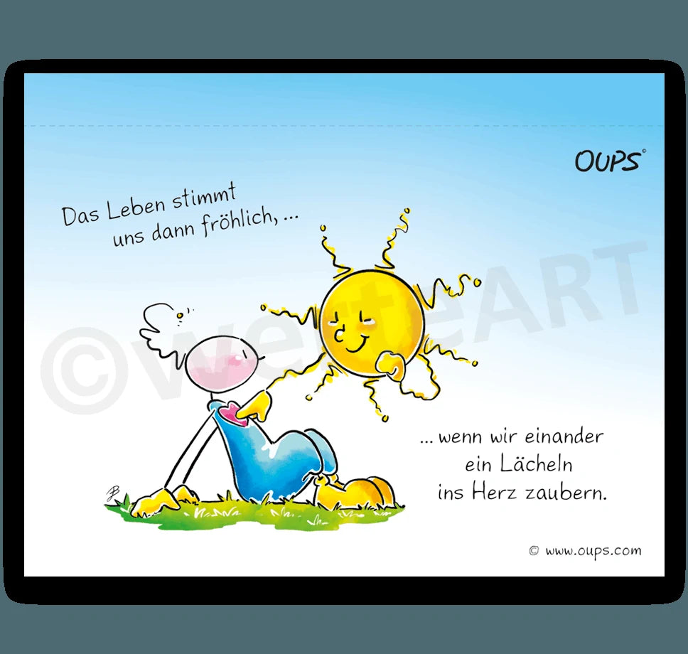 Oups Postkarten-Tischgalerie – Ansicht