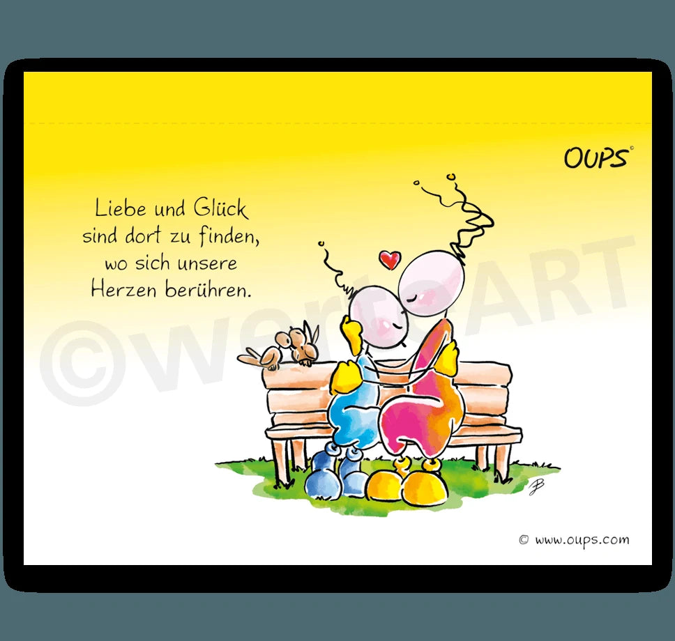 Oups Postkarten-Tischgalerie – Ansicht
