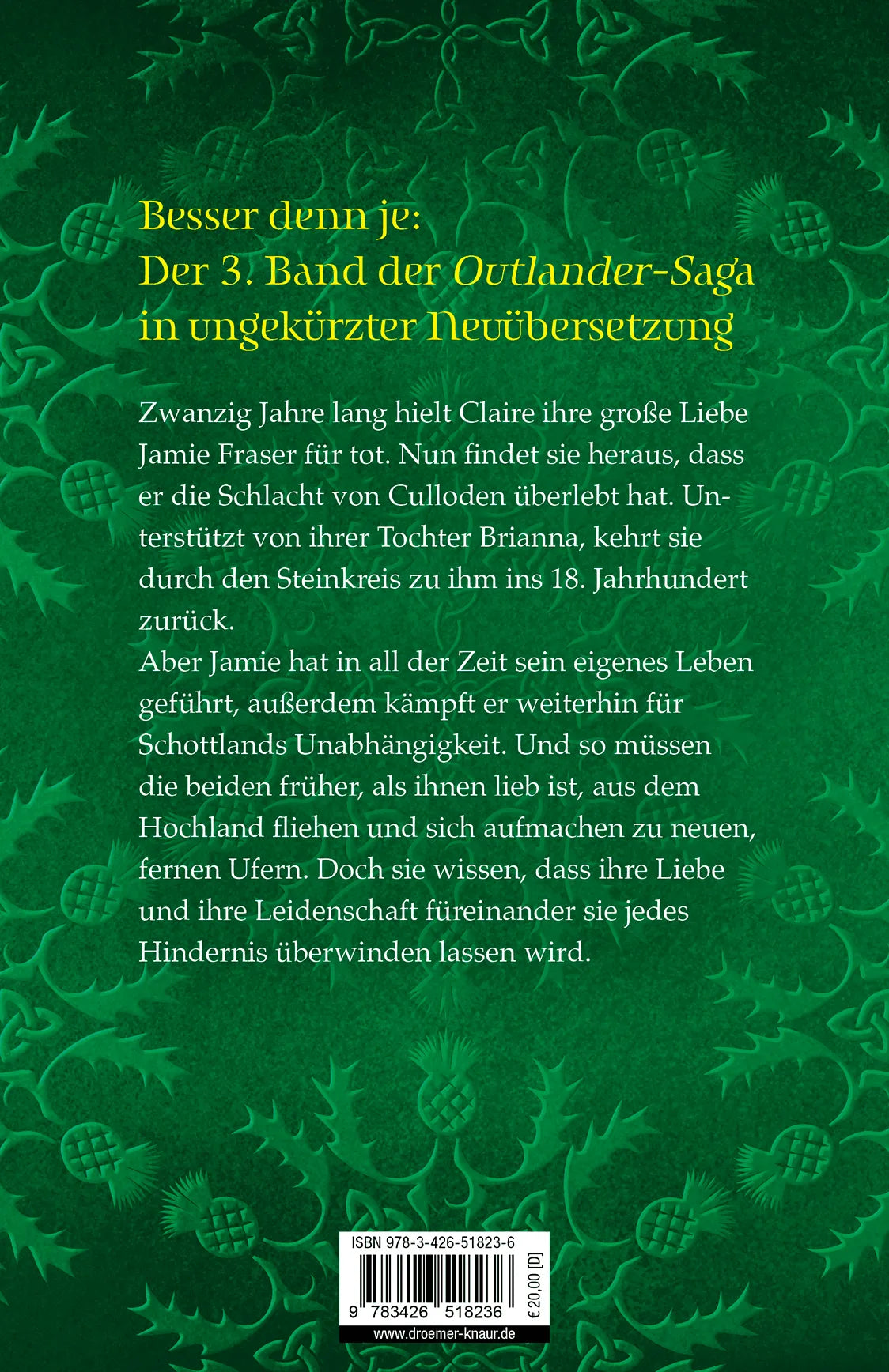 Rückseite: Outlander - Ferne Ufer (Paperback)