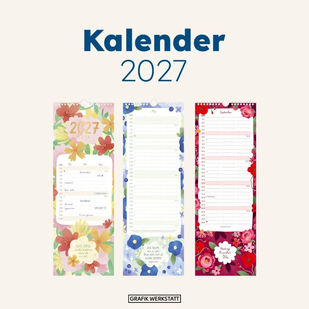 Paarplaner 2027 Floral – Ansicht