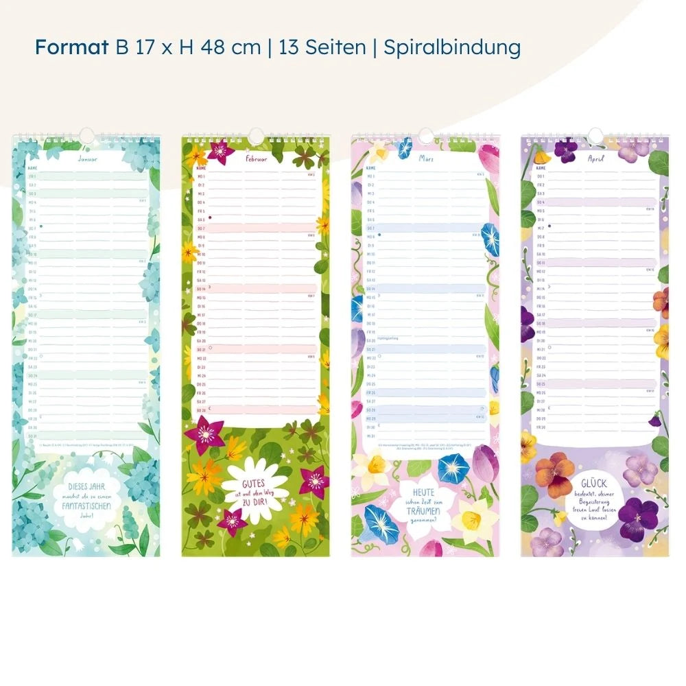 Paarplaner 2027 Floral – Ansicht