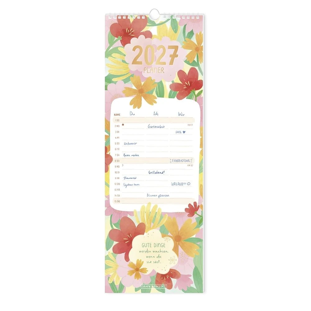 Adventskalender: Paarplaner 2027 Floral