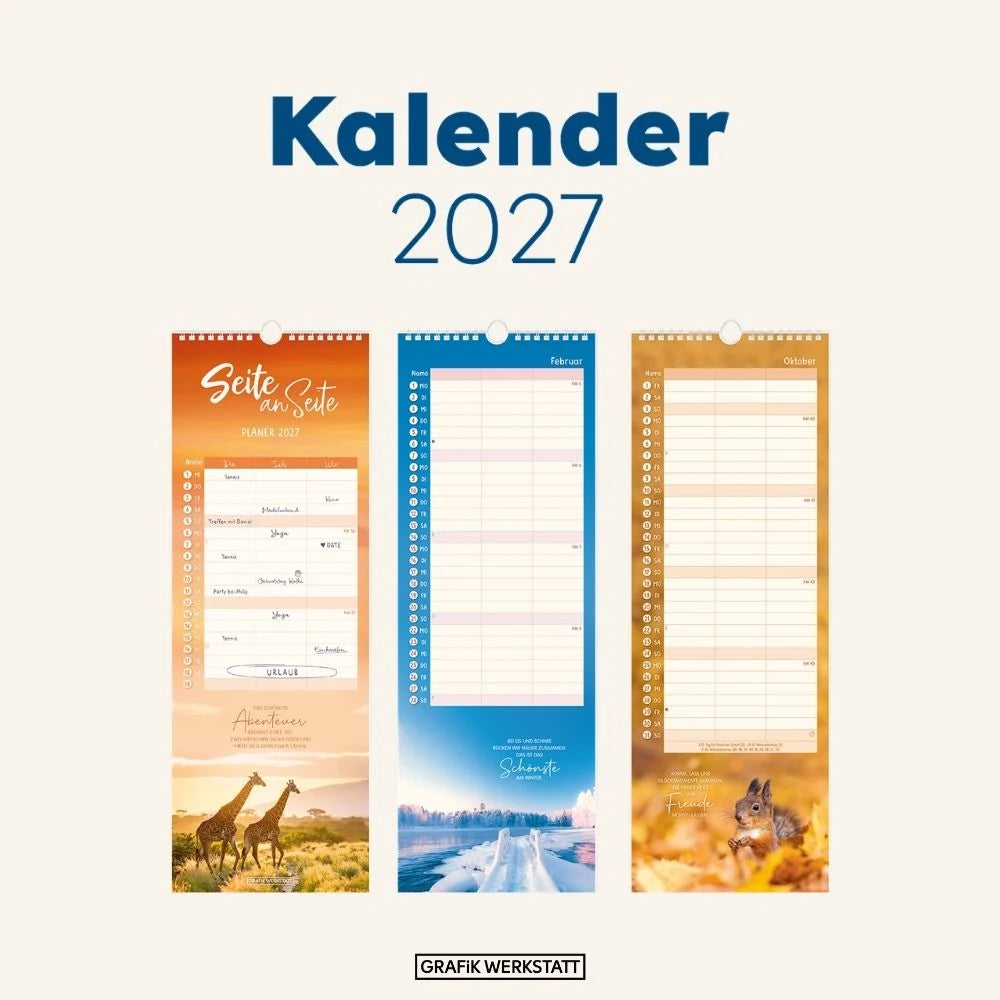 Paarplaner 2027 Seite an Seite – Ansicht