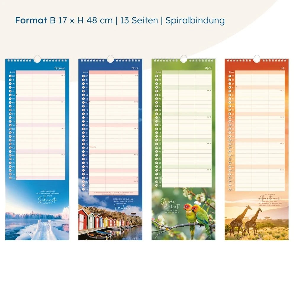 Paarplaner 2027 Seite an Seite – Ansicht