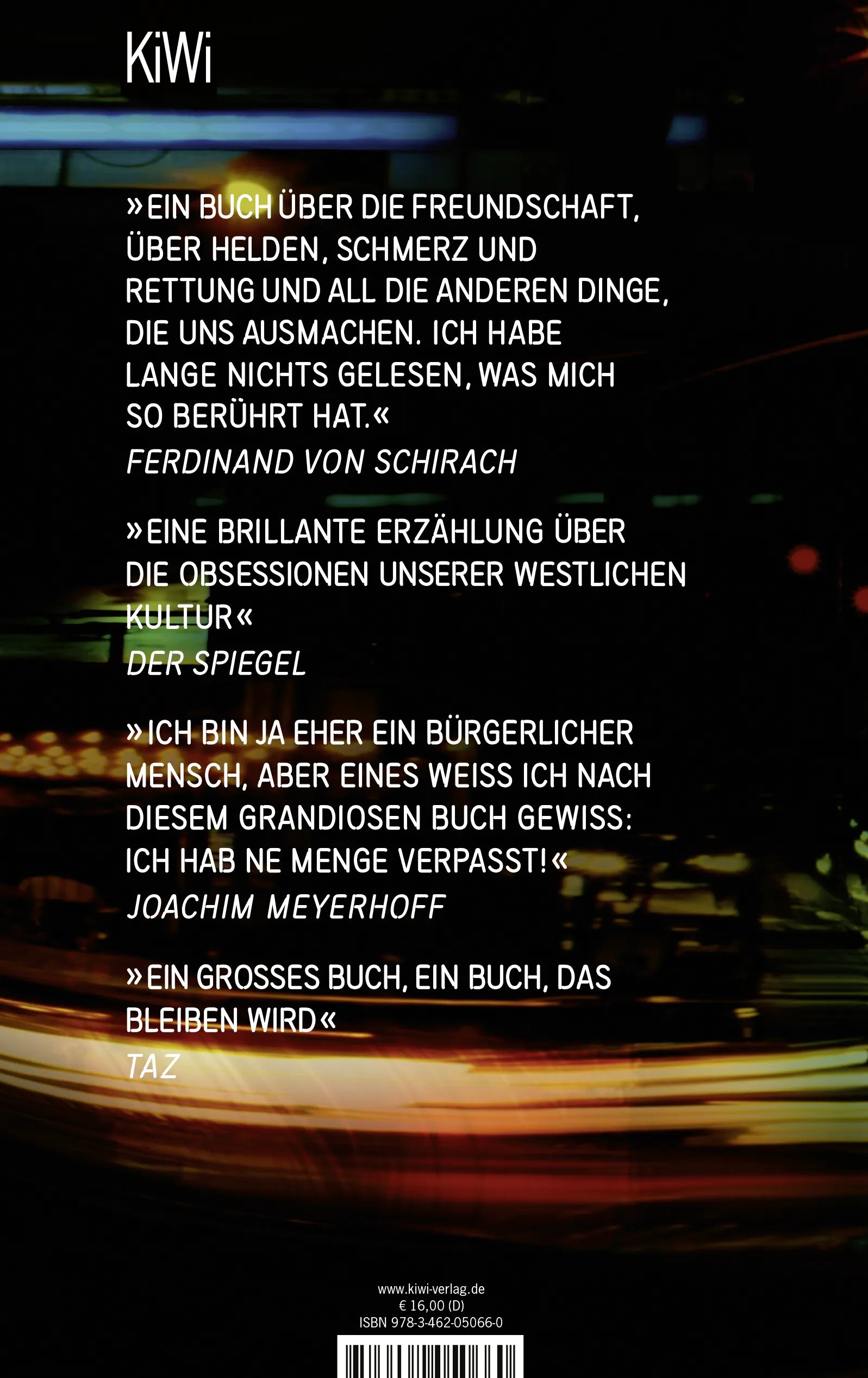 Buchrückseite von 'Panikherz' mit Klappentext - Taschenbuch