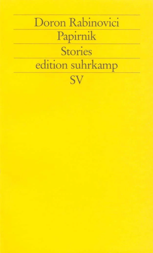 Buchcover von 'Papirnik' - Taschenbuch von Doron Rabinovici