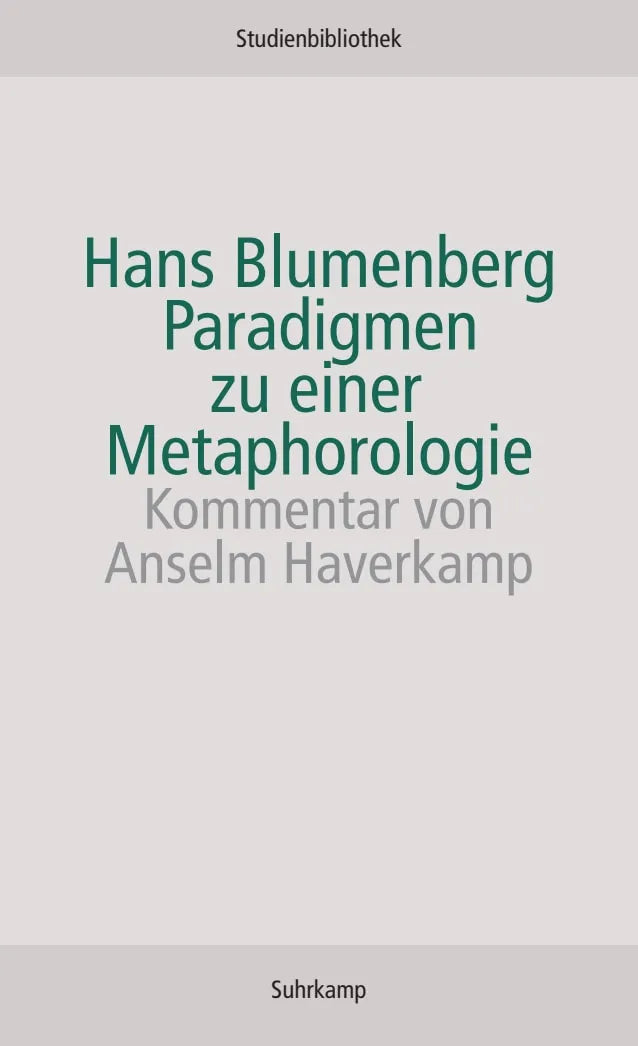 Buchcover von 'Paradigmen zu einer Metaphorologie' - Taschenbuch von Hans Blumenberg