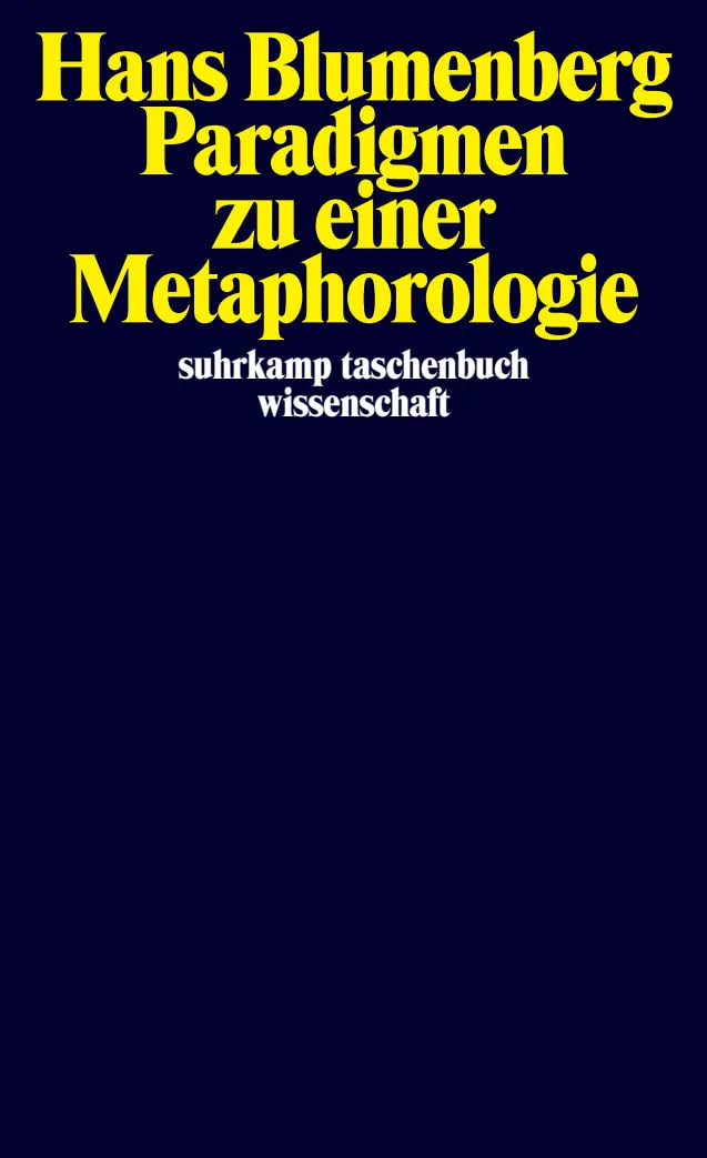 Buchcover von 'Paradigmen zu einer Metaphorologie' - Taschenbuch von Hans Blumenberg
