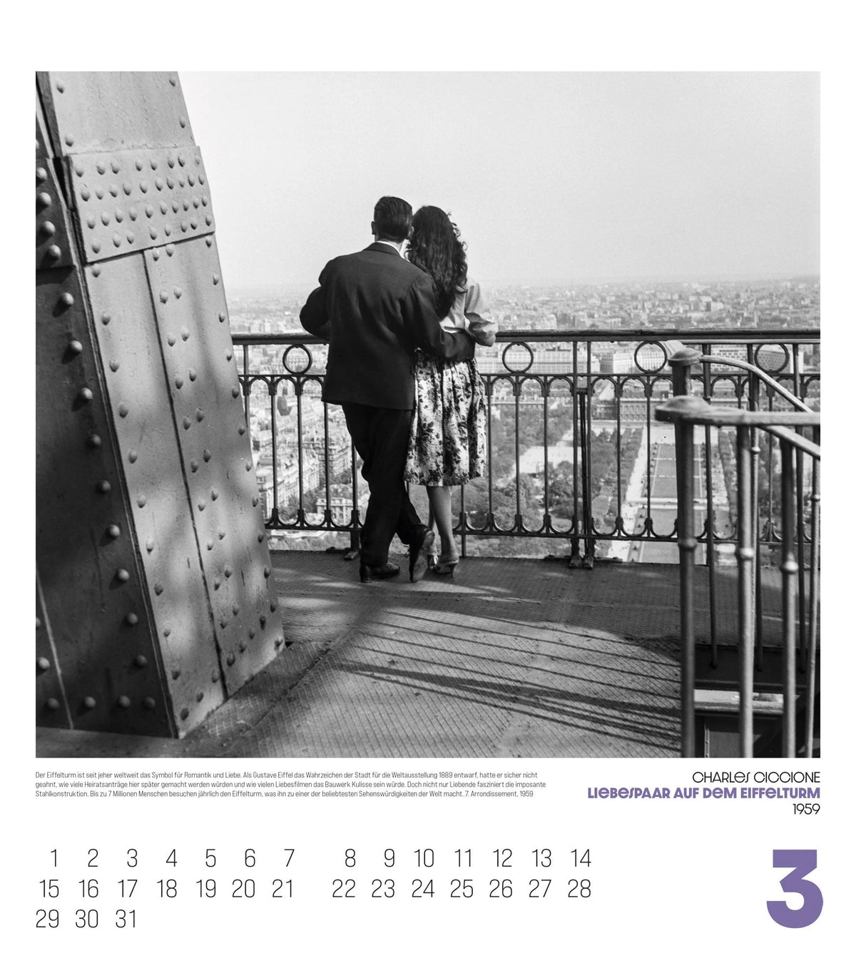 Paris, mon Amour Kalender 2027 – Ansicht