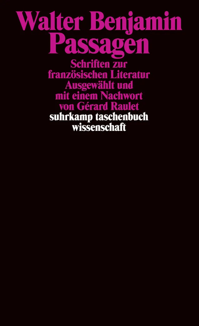 Buchcover von 'Passagen' - Taschenbuch von Walter Benjamin